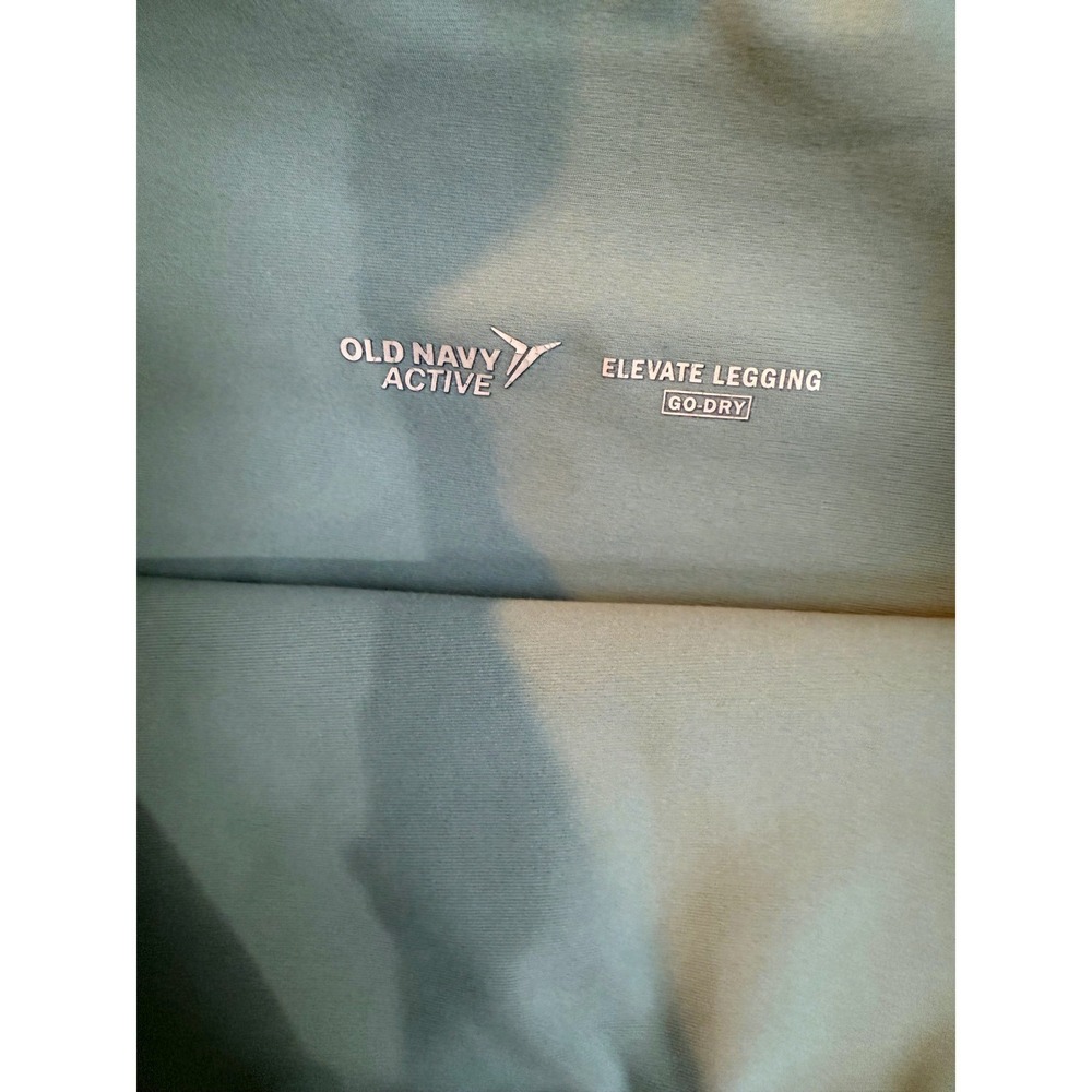 Old Navy Active Elevate Go Dry Leggings Women S Sage Green High Waisted Pockets - Picture 3 of 8